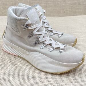 Sorel Out N About III Conquest Boot, Sneaker Cream Nubuck NL4435-191 Ladies 9.5